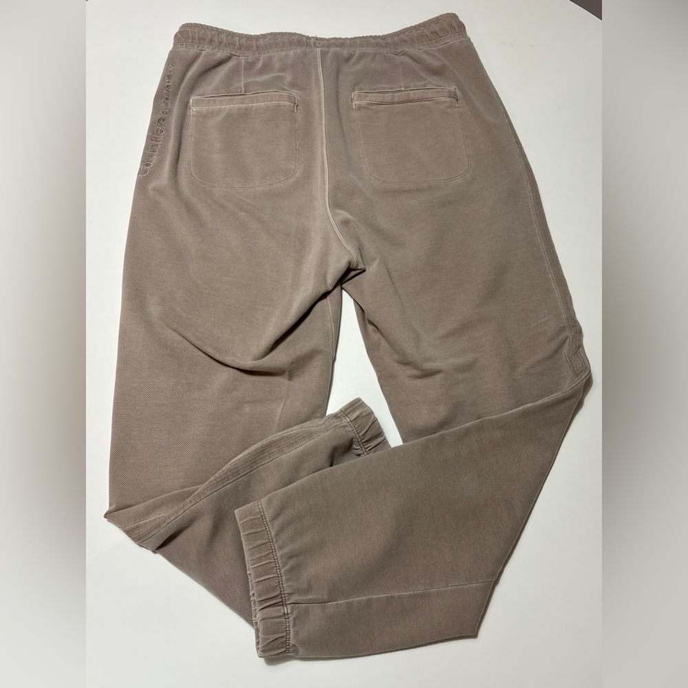 Calvin Klein Women's Taupe Drawstring Joggers - Picture 2 of 6